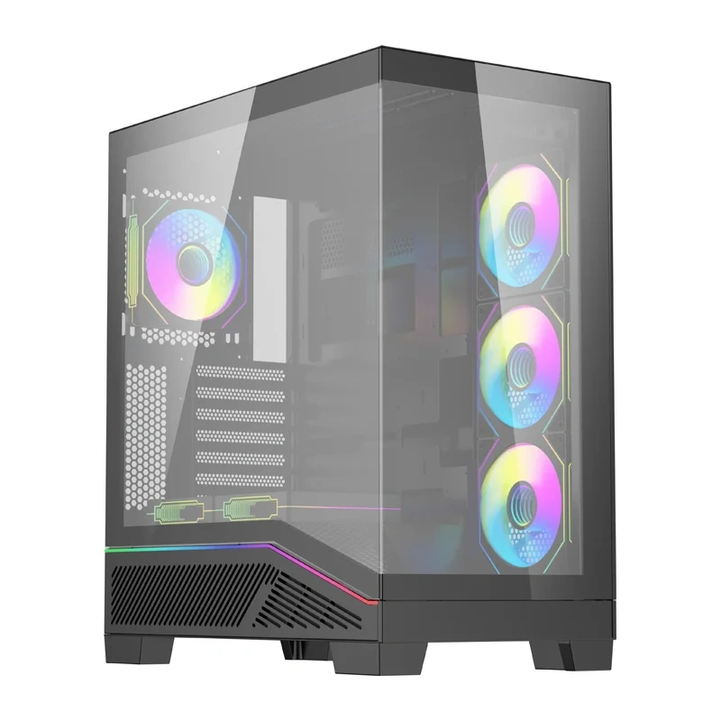 DarkFlash K430 θήκη υπολογιστή + 6 ανεμιστήρες μαύρη - Image 2