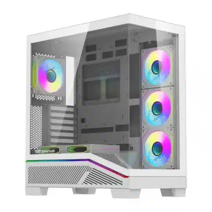 Darkflash K430 Θήκη Υπολογιστή, Λευκή, Με 6 Ανεμιστήρες