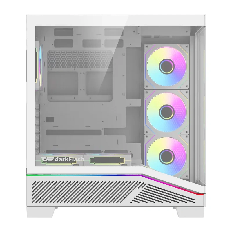 Darkflash K430 θήκη υπολογιστή + ανεμιστήρες λευκή - Image 3