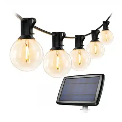LEPRO PR440001-WW Γιρλάντα Φωτάκια Κήπου Ηλιακά, 7,62 m, Αισθητήρας Σούρουπου, 4 Λειτουργίες