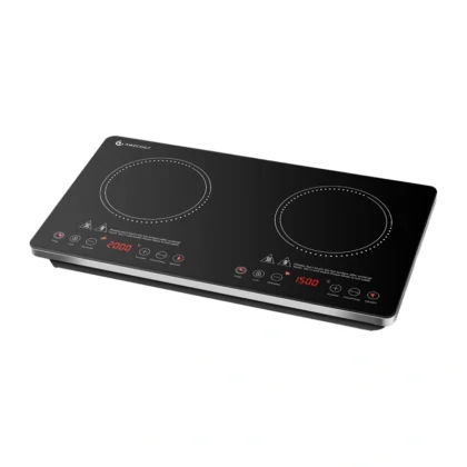 AMZCHEF CE-FS-IRC128D35 Επαγωγική Εστία, 3500W, Δύο Ζώνες Μαγειρέματος