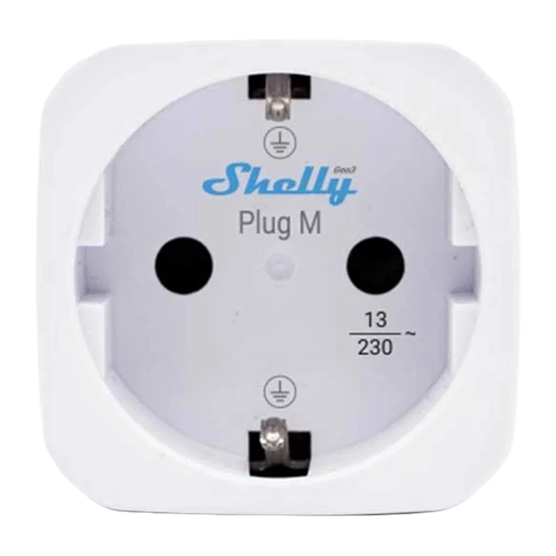 Shelly Plug M Gen3 έξυπνη πρίζα Wi-Fi λευκή - Image 4