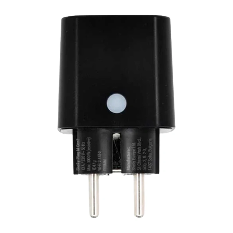 Shelly Plug M Gen3 έξυπνη πρίζα Wi-Fi μαύρη - Image 4