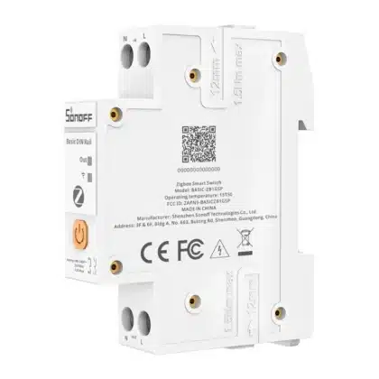 Έξυπνος διακόπτης SONOFF BASIC-ZB1GSP Zigbee λευκού χρώματος για ράγα DIN