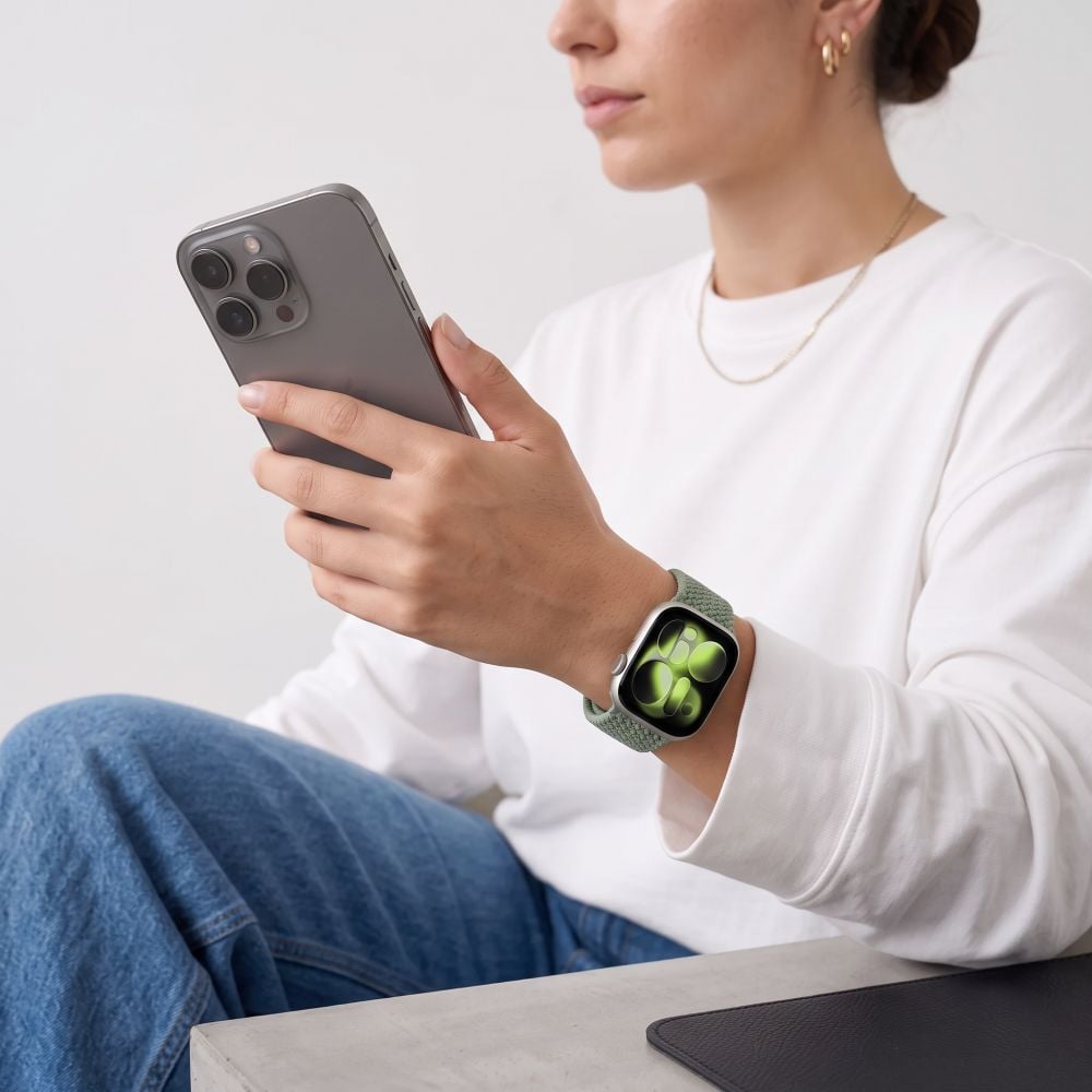 TECH-PROTECT NylonMag Ιμάντας Apple Watch 8/9/10/11/12/SE (40/41/42 mm), Pistachio - Image 5
