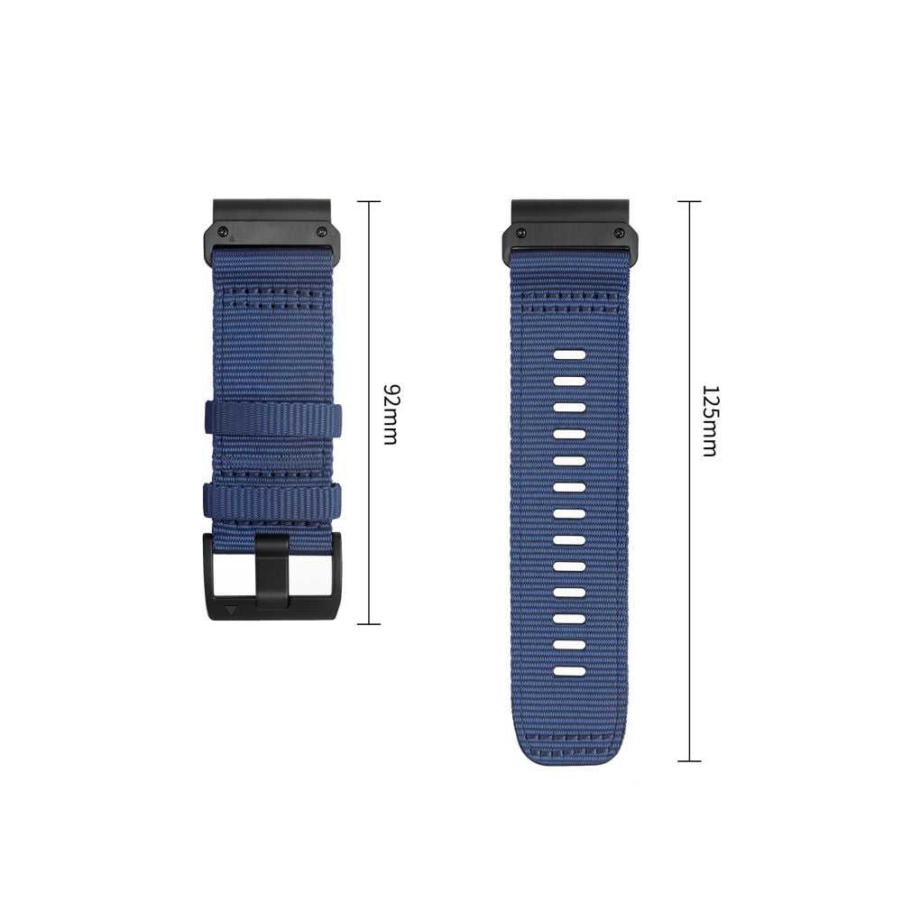 TECH-PROTECT Nylon Classic Λουράκι Garmin Fenix 5 / 6 / 6 Pro / 7 / 8 / 8 Pro / E / 9 / 9 Pro (47 mm), Midnight Navy - Image 2