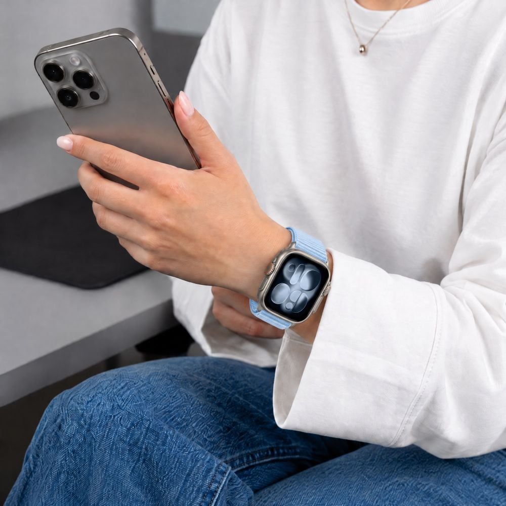 TECH-PROTECT NylonLoop Λουράκι Apple Watch 8/9/10/11/12/SE/Ultra (44/45/46/49 mm), Μπλε - Image 5