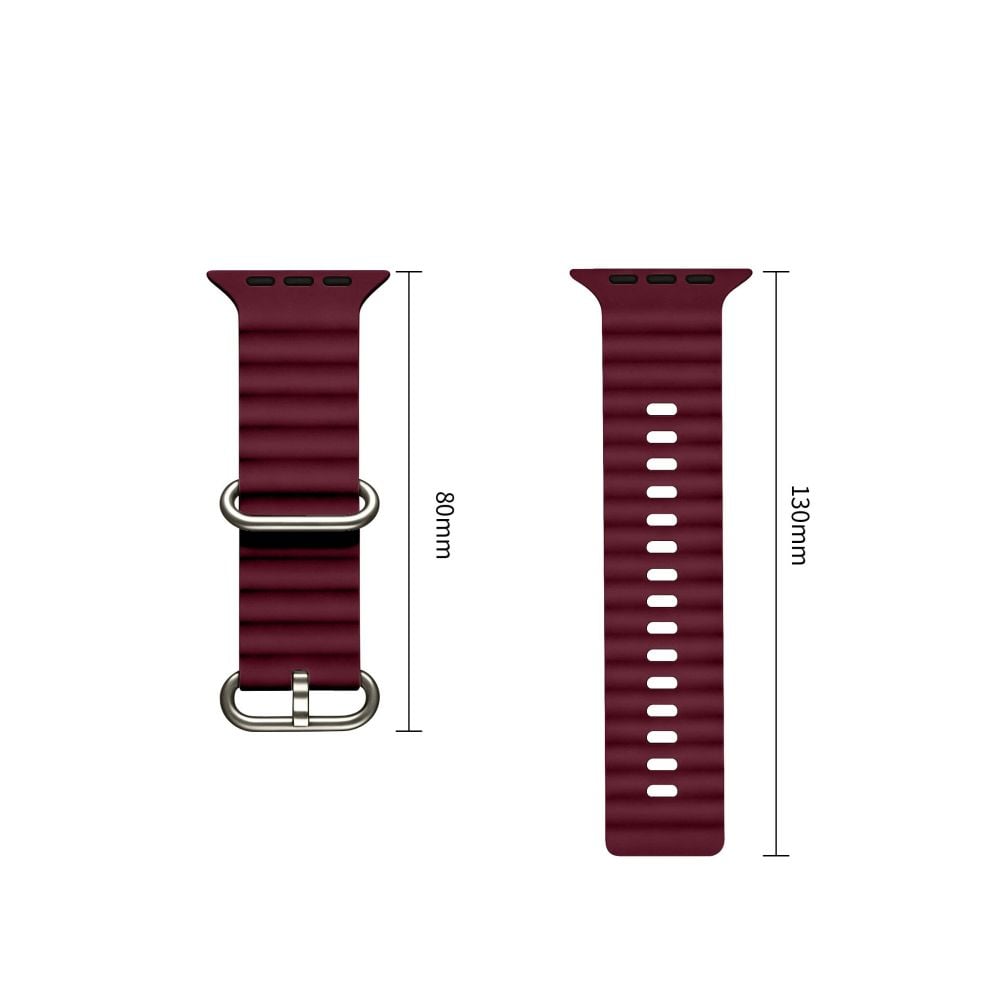 TECH-PROTECT Iconband Pro Λουράκι Apple Watch 8/9/10/11/12/SE/Ultra (44/45/46/49 mm), Deep Burgundy - Image 3