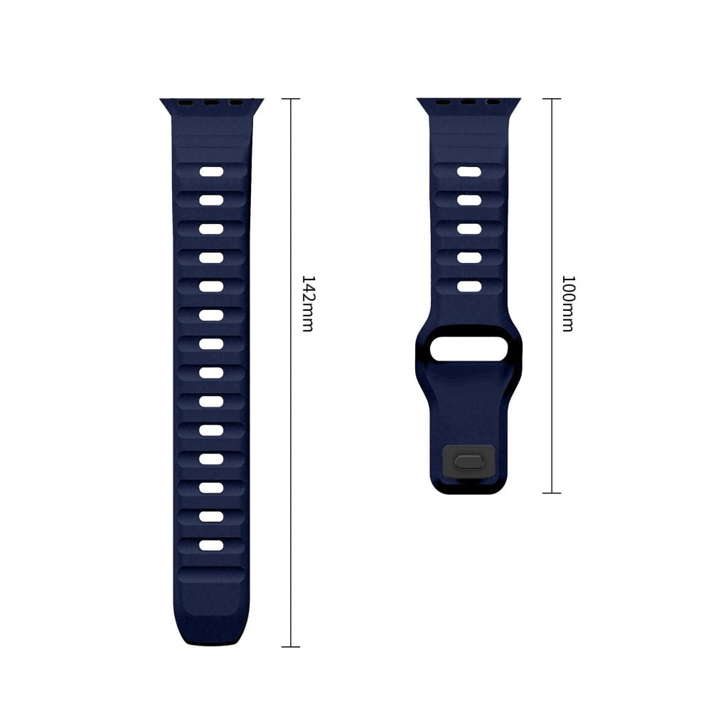 TECH-PROTECT Silicone Line Λουράκι Apple Watch 8/9/10/11/12/SE/Ultra (44/45/46/49 mm), Atlantic Blue - Image 3