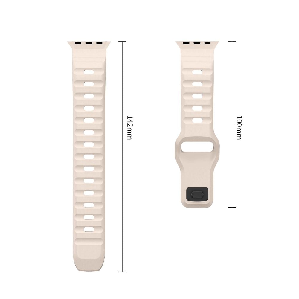 TECH-PROTECT Silicone Line Λουράκι Apple Watch 8/9/10/11/12/SE/Ultra (44/45/46/49 mm), Stone - Image 3
