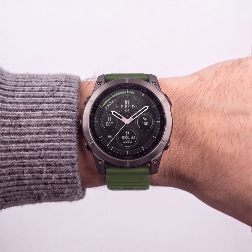 TECH-PROTECT Silicone Ιμάντας Smartwatch Garmin Fenix 5X / 5X Plus / 6X / 6X Pro / 7X / 8 / 8 Pro / 9 / 9 Pro (51 mm), Military Green - Image 5