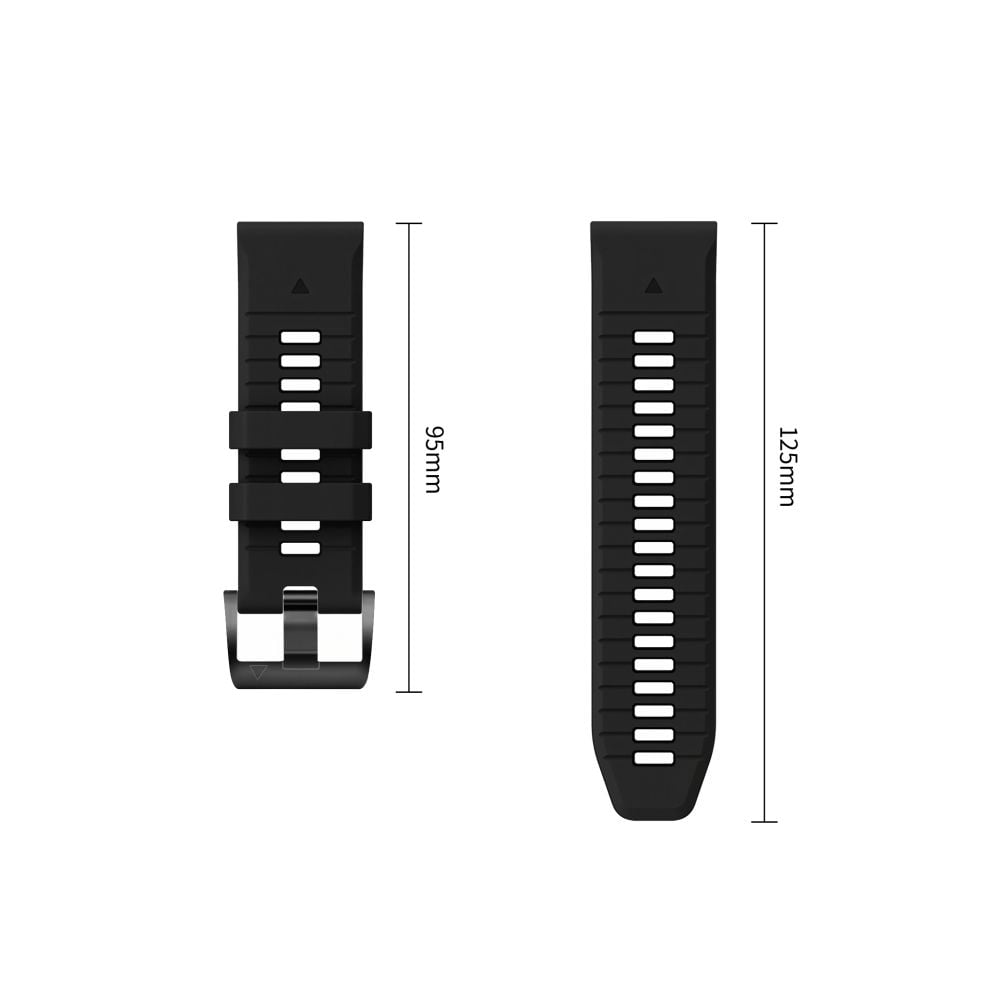 TECH-PROTECT Silicone Λουράκι Garmin Fenix 5 / 6 / 6 Pro / 7 / 8 / 8 Pro / E / 9 / 9 Pro (47 mm), Obsidian Black - Image 4
