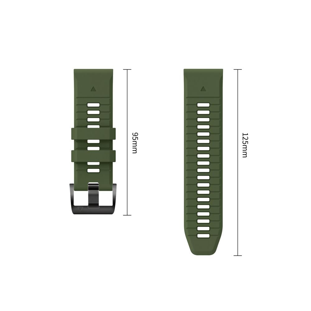 Tech-Protect Silicone Garmin Fenix 5 / 6 / 6 Pro / 7 / 8 / 8 Pro / E / 9 / 9 Pro (47 mm) Military Green - Image 4