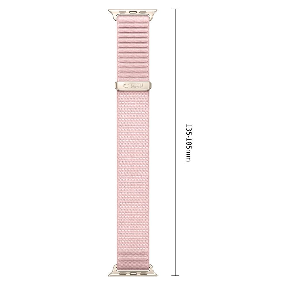 TECH-PROTECT NylonLoop Λουράκι Apple Watch 8/9/10/11/12/SE/Ultra (44/45/46/49 mm), Ροζ Πούδρα - Image 3
