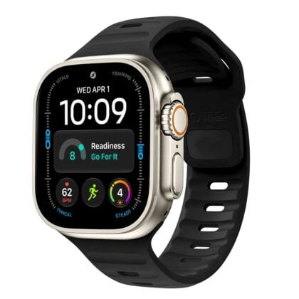 TECH-PROTECT Silicone Line Λουράκι Apple Watch 8 / 9 / 10 / 11 / 12 / SE / Ultra (44 / 45 / 46 / 49 mm), Μαύρο