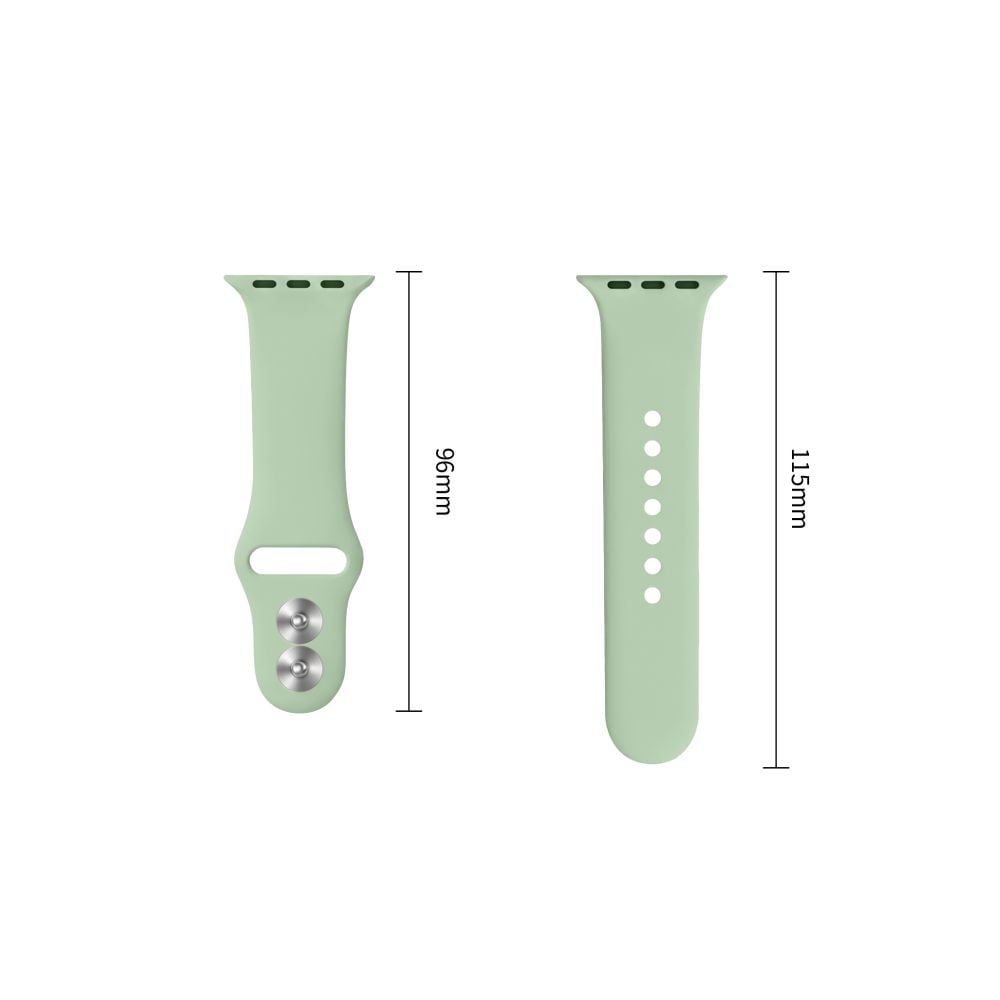 TECH-PROTECT Silicone Ιμάντας Apple Watch 8 / 9 / 10 / 11 / 12 / SE (40 / 41 / 42 mm), Pistachio - Image 3