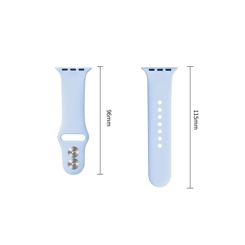 TECH-PROTECT Silicone Λουράκι Apple Watch 8 / 9 / 10 / 11 / 12 / SE (40 / 41 / 42 mm), Γαλάζιο - Image 3
