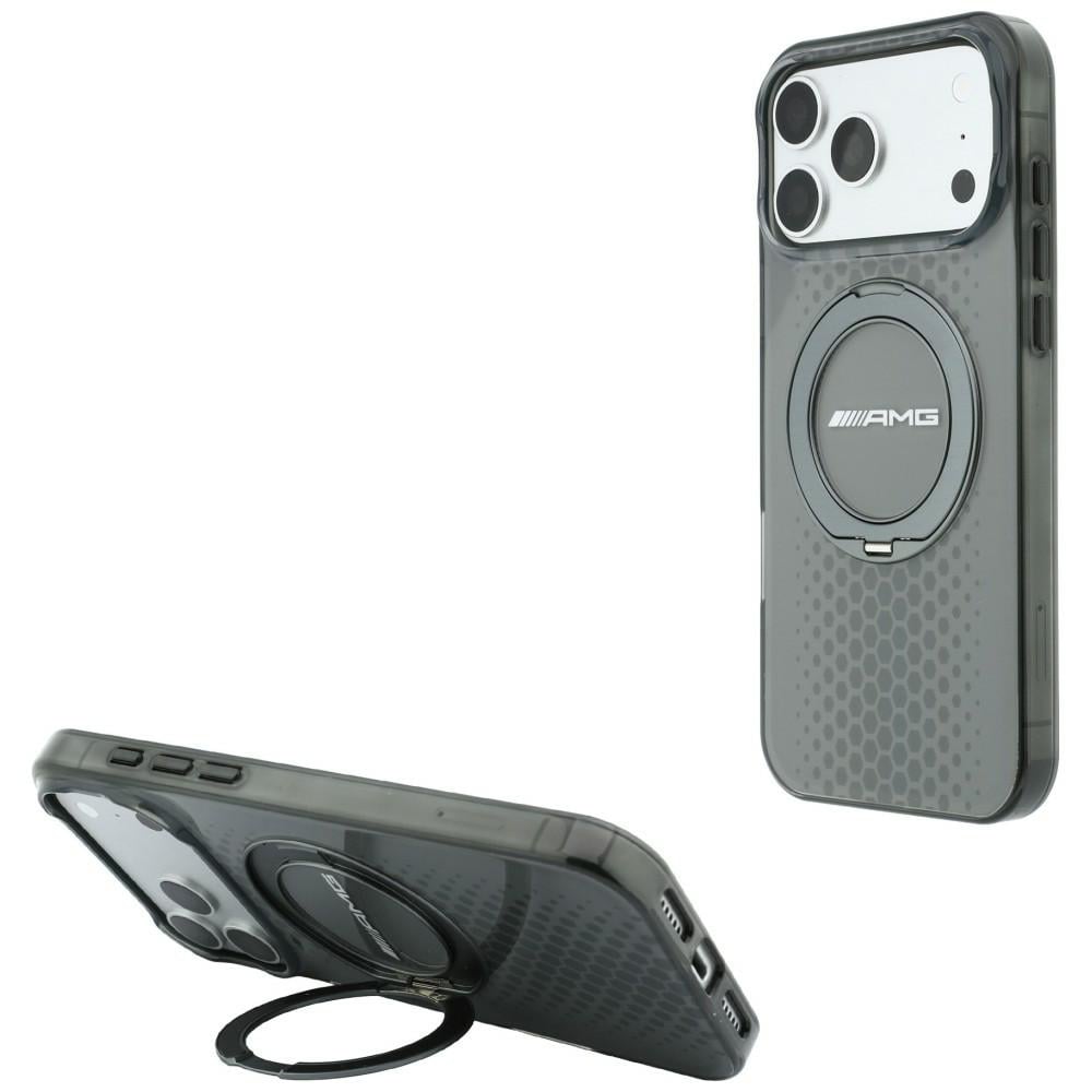 AMG θήκη IML Double Layer Urban Line με βάση δακτυλίου MagSafe για iPhone 18 Pro Max/17 Pro Max γκρι