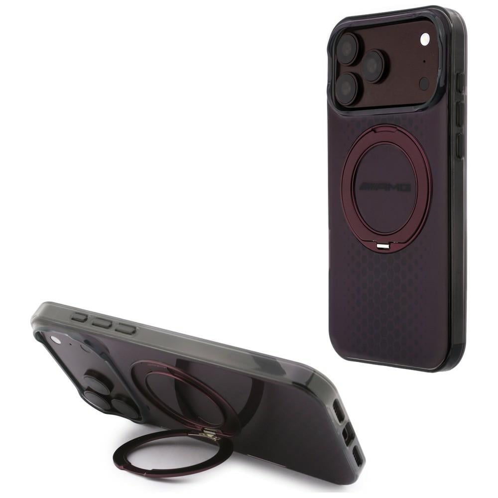 Θήκη AMG IML Double Layer Urban Line με Ring Stand MagSafe για iPhone 18 Pro Max / 17 Pro Max Μπορντό
