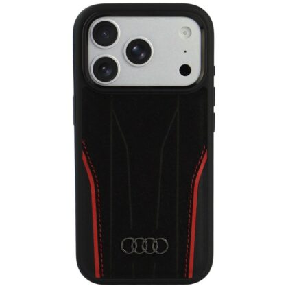 Audi R8 Genuine Leather - θήκη για Apple iPhone 18 Pro / 17 Pro - Μαύρο