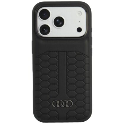 Audi Leather Case - θήκη για Apple iPhone 18 Pro / 17 Pro - Μαύρο