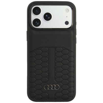 Audi Leather Case - θήκη για Apple iPhone 18 Pro Max / 17 Pro Max - Μαύρο