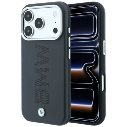 BMW Sign Cente red Deboss - θήκη για Apple iPhone 18 Pro Max / 17 Pro Max - Γκρι
