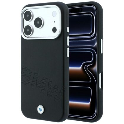 BMW Sign Inclined Deboss Letters - θήκη για Apple iPhone 18 Pro Max / 17 Pro Max - Μαύρο