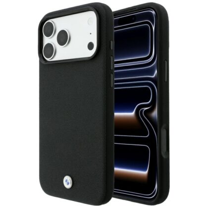 BMW Kevlar Metal Logo MagSafe - θήκη για Apple iPhone 18 Pro Max / 17 Pro Max - Μαύρο