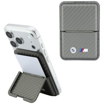 BMW M Carbon Metal Logos MagSafe Πορτοφόλι, Ανθρακίτης