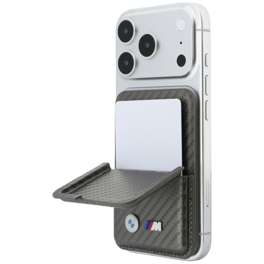 Πορτοφόλι BMW M Carbon Metal Logos MagSafe ανθρακίτης - Image 2