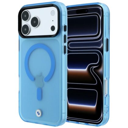 BMW Sign Frosted IML & Metal Logo - θήκη για Apple iPhone 18 Pro / 17 Pro - Μπλε