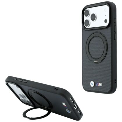 BMW Kevlar Ring Stand - θήκη για Apple iPhone 18 Pro / 17 Pro - Γκρι