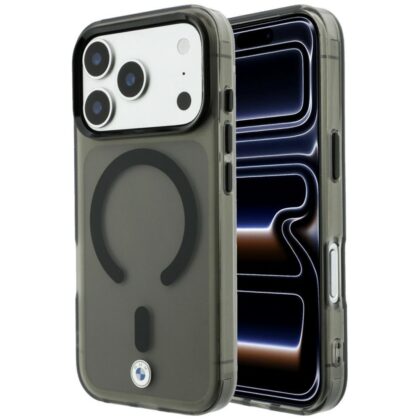 BMW Sign Frosted IML & Metal Logo - θήκη για Apple iPhone 18 Pro Max / 17 Pro Max - Γκρι