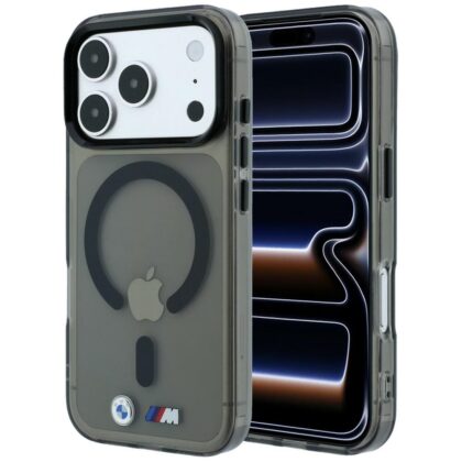 BMW M IML Glossy Metal Logo & Trims - θήκη για Apple iPhone 18 Pro Max / 17 Pro Max - Μαύρο