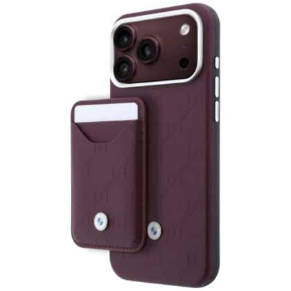 BMW Quilted Pattern Metal Logo - θήκη για Apple iPhone 18 Pro Max / 17 Pro Max - Κόκκινο