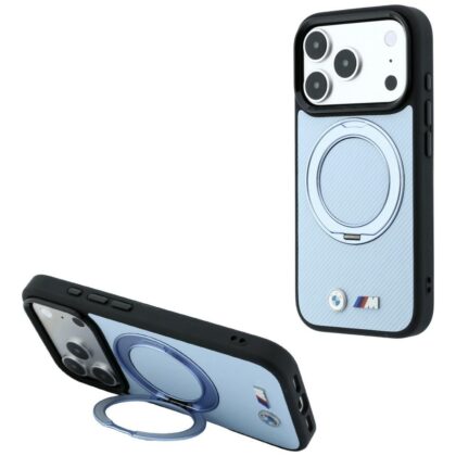 BMW Kevlar Ring Stand - θήκη για Apple iPhone 18 Pro / 17 Pro - Μπλε