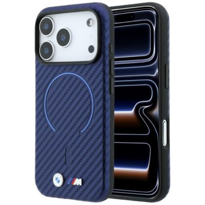 BMW M Carbon Printed Ring MagSafe - θήκη για Apple iPhone 18 Pro Max / 17 Pro Max - Μπλε