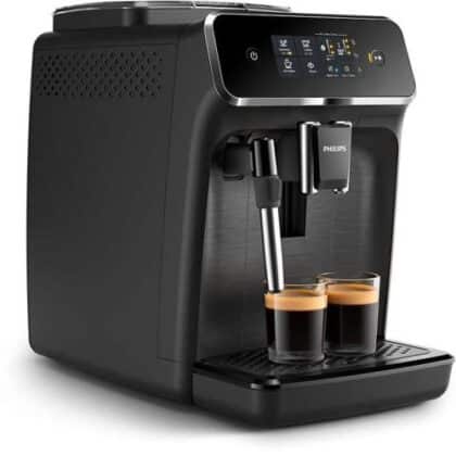 Philips 2200 Series EP2200/10 Αυτόματη Καφετιέρα, 1.8L, Ενσωματωμένη Αφρογαλιέρα, Οθόνη Αφής, Μαύρο EU