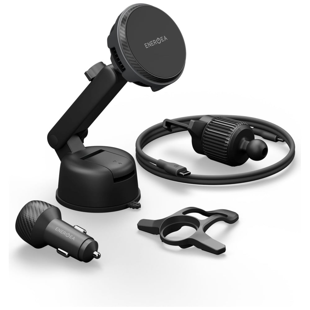 ENERGEA Magarctic Drive 25W Qi2 βάση αυτοκινήτου για γρίλια/ταμπλό/παρμπρίζ με φορτιστή αυτοκινήτου 45W μαύρο - Image 4