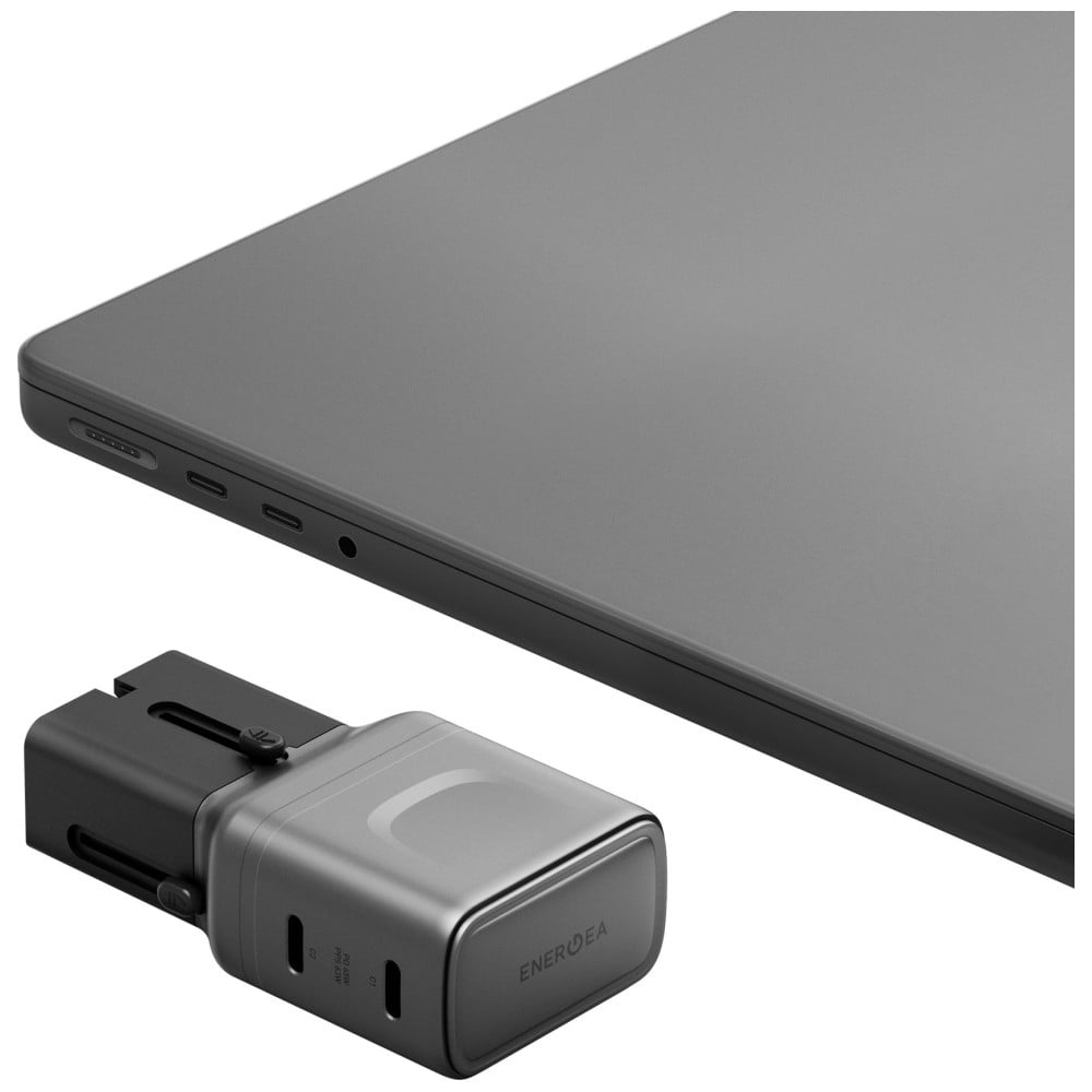 Φορτιστής τοίχου Energea TravelGo Adapter 65 2xUSB-C 65W gunmetal - Image 2