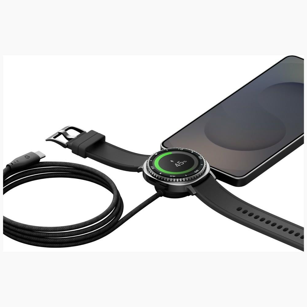 Energea Flow Duo Watch 2-σε-1 Καλώδιο USB-C σε USB-C + Φορτιστής Samsung Watch 480Mb/s 60W 1.5m Μαύρο - Image 3