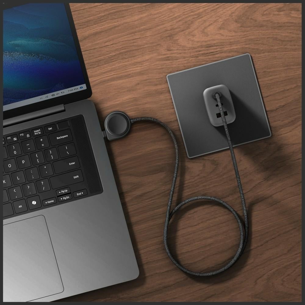 Energea Flow Duo Watch 2-σε-1 Καλώδιο USB-C σε USB-C + Φορτιστής Samsung Watch 480Mb/s 60W 1.5m Μαύρο - Image 5