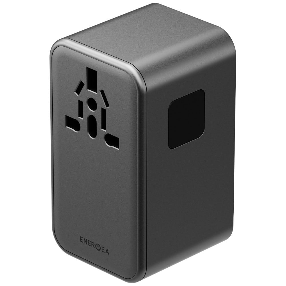Energea TravelWorld Adapter GaN 160W PD 3x USB-C / USB-A Φορτιστής Τοίχου Gunmetal - Image 3