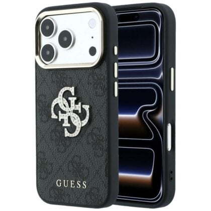 Guess 4G & Big Strass Logo - θήκη για Apple iPhone 18 Pro / 17 Pro - Μαύρο