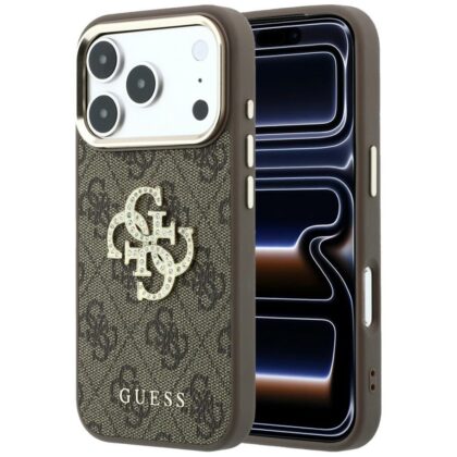 Guess 4G & Big Strass Logo - θήκη για Apple iPhone 18 Pro / 17 Pro - Καφέ