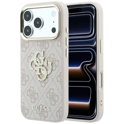 Guess 4G & Big Strass Logo - θήκη για Apple iPhone 18 Pro Max / 17 Pro Max - Ροζ