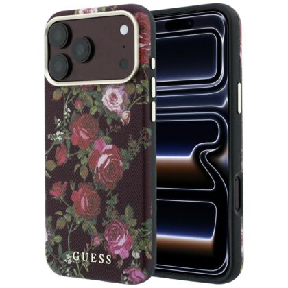 Guess Blossom Roses Print - θήκη για Apple iPhone 18 Pro Max / 17 Pro Max - Κόκκινο