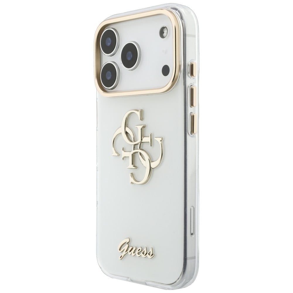 Guess IML 4G Script Metal - θήκη για Apple iPhone 18 Pro / 17 Pro - Λευκό - Image 2