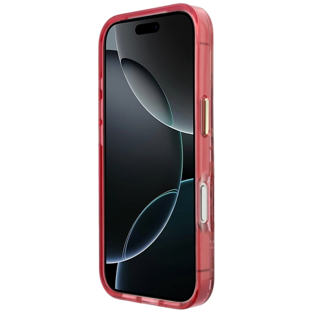 Guess IML Glitter Blossom Roses - θήκη για Apple iPhone 18 Pro Max / 17 Pro Max - Κόκκινο - Image 5